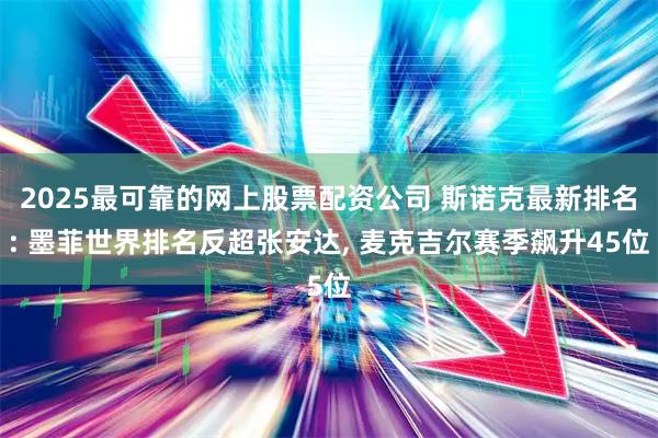 2025最可靠的网上股票配资公司 斯诺克最新排名: 墨菲世界排名反超张安达, 麦克吉尔赛季飙升45位
